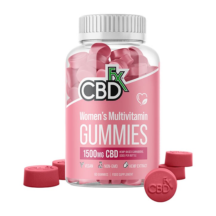 CBDFX Women's Multivitamin CBD Gummies 1500mg 60 Gummies-1