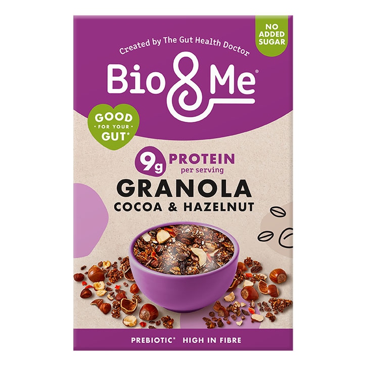 Bio & Me Cocoa & Hazelnut Protein Gut-Loving Granola 360g-1