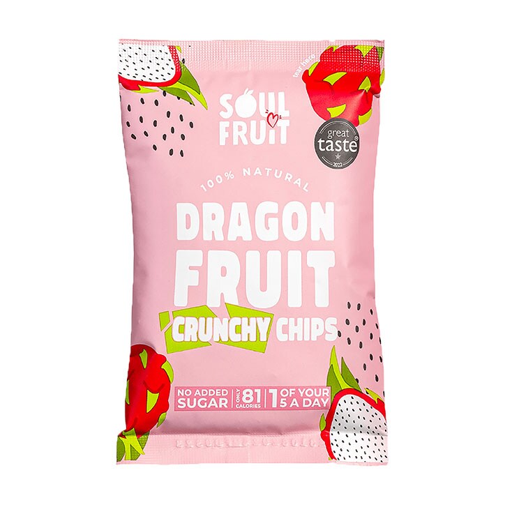Soul Fruit Crunchy Dried Dragon Fruit Chips 20g-1