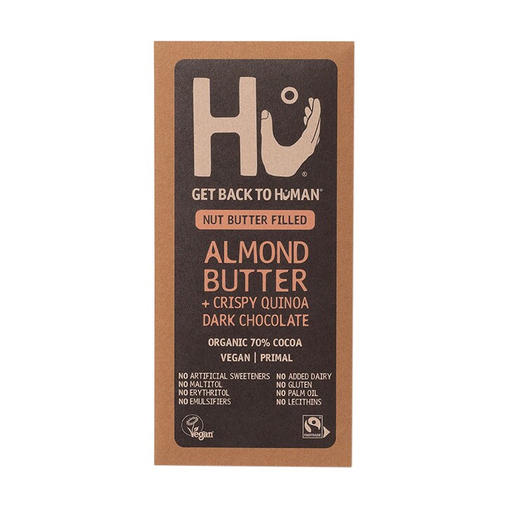 Hu Almond Butter + Crispy Quinoa Dark Chocolate Bar 60g-1