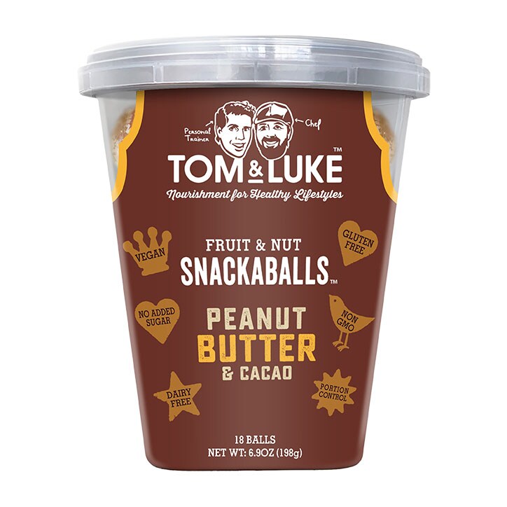 Tom & Luke Peanut Butter & Cacao Snackaballs 198g-1