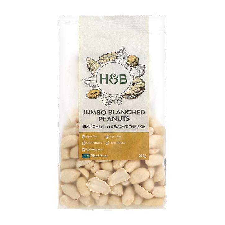 Holland & Barrett Jumbo Blanched Peanuts 200g-1