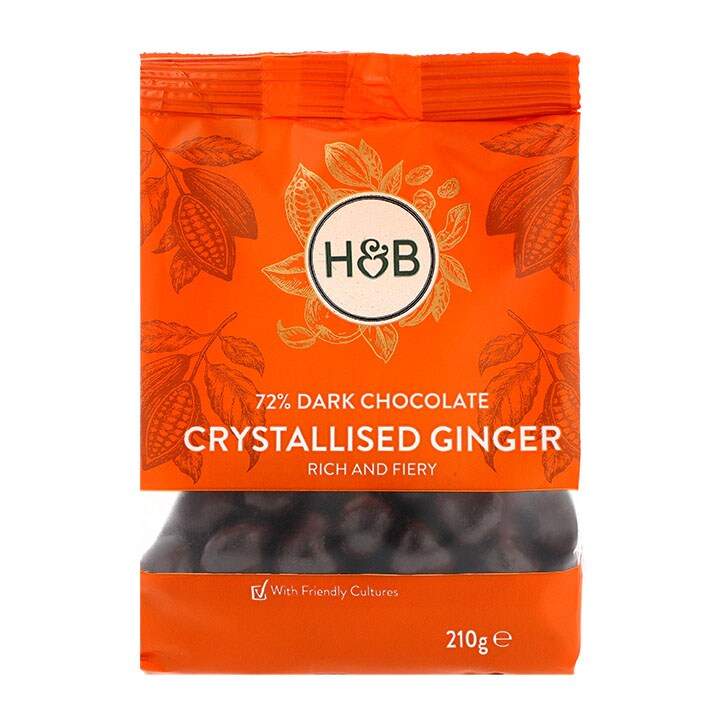 Holland & Barrett Dark Chocolate Crystallised Ginger 210g-1