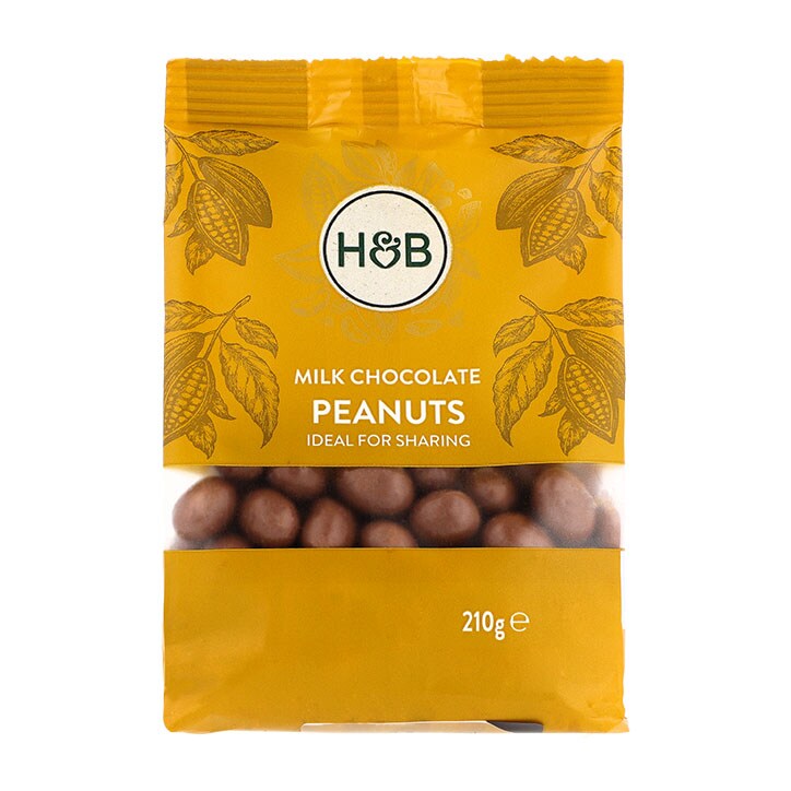 Holland & Barrett Milk Chocolate Peanuts 210g-1