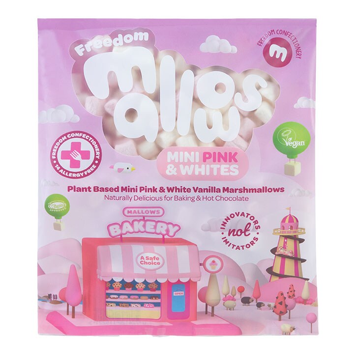 Freedom Mallows Mini Pink & White Vanilla Marshmallows 105g