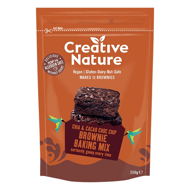Creative Nature Chia & Cacao Brownie Baking Mix 250g-1