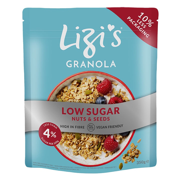 Lizi's Low Sugar Toasted Wholegrain Oat, Nut & Seed Granola 350g-1