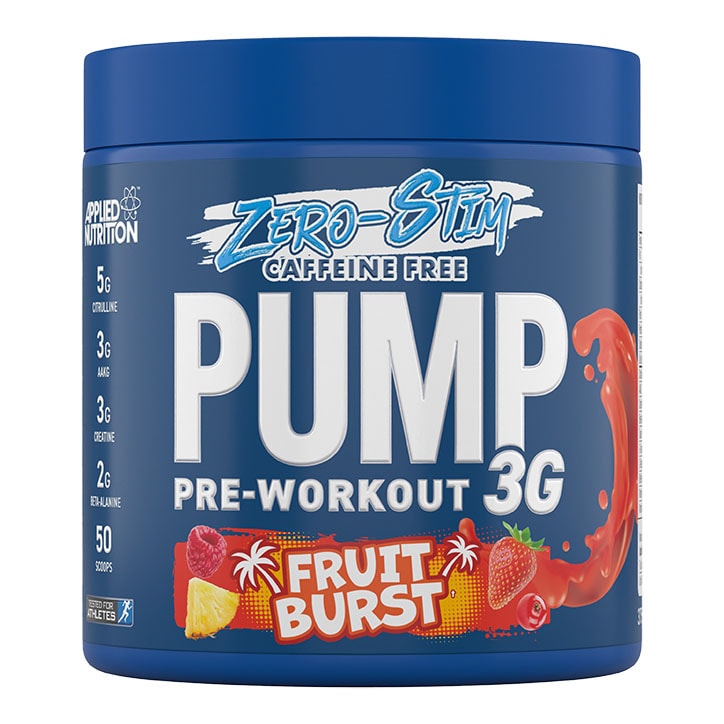 Applied Nutrition Caffeine Free Pump 3G Pre Workout 3g Fruit Burst 375g-1