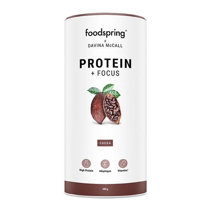 foodspring x Davina McCall Protein & Focus Cocoa 480g-1