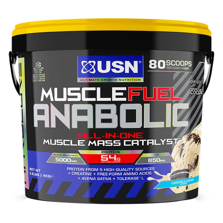 USN Muscle Fuel Anabolic Cookies & Cream 4kg-1