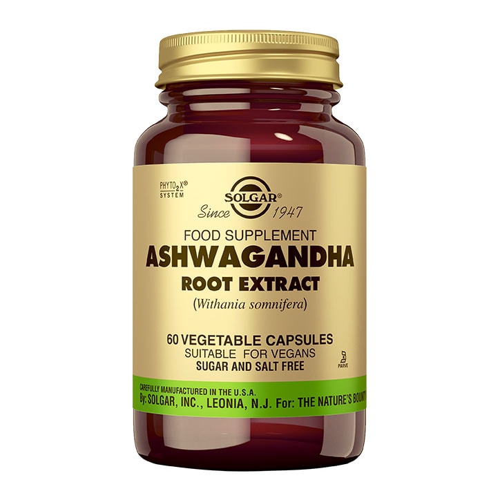 Solgar Ashwagandha Root Extract Vegetable 60 Capsules-1