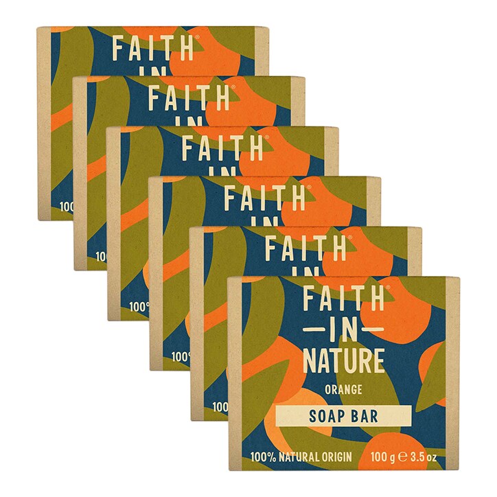 Faith in Nature Orange Soap 6 x 100g-1