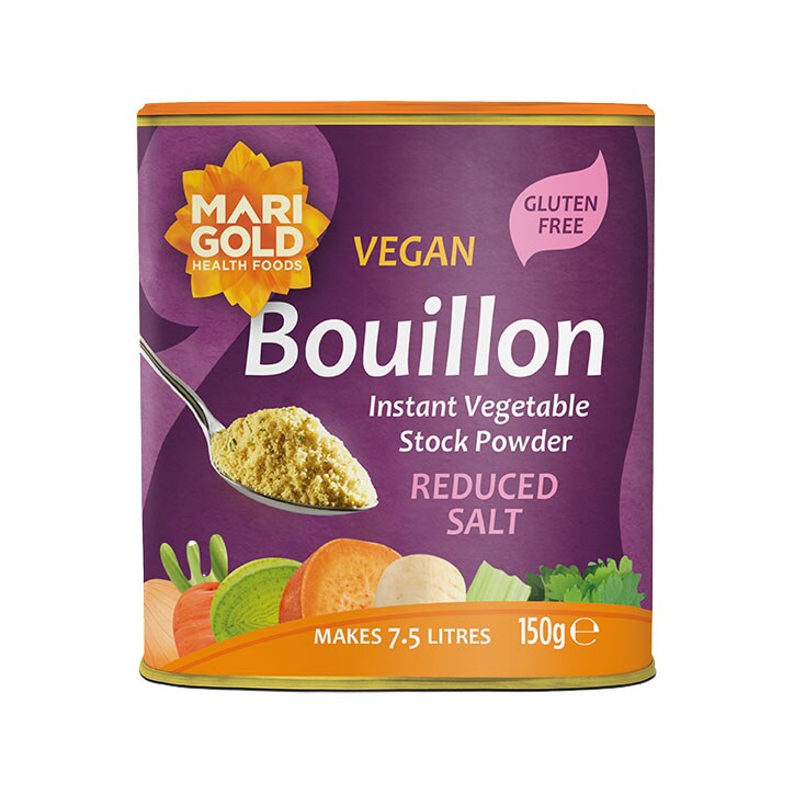 Marigold Swiss Vegetable Bouillon Stock Powder, Reduced Salt 150g-1