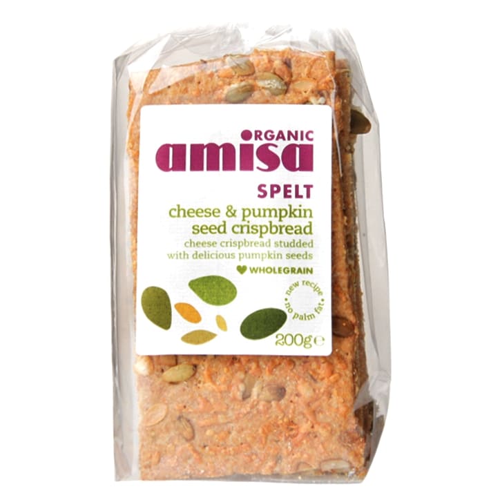 Amisa Cheese & Pumpkin Seed Spelt Crispbread 200g-1