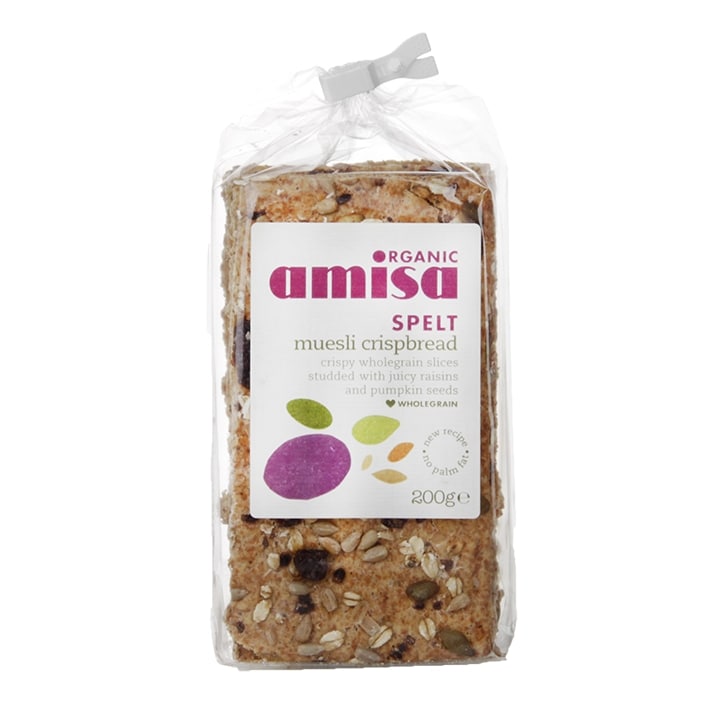 Amisa Muesli Spelt Organic Crispbread 200g-1