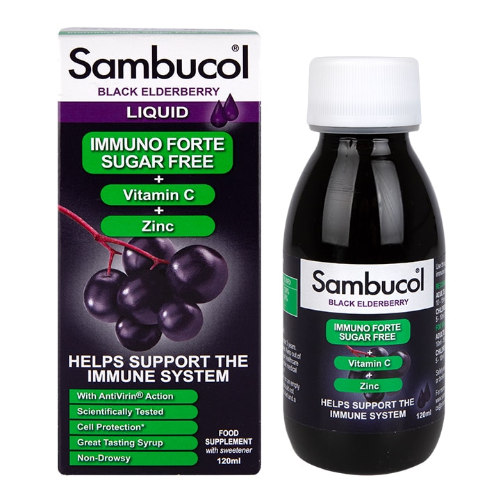 Sambucol Immuno Forte Sugar Free Black Elderberry Formula 120ml-1