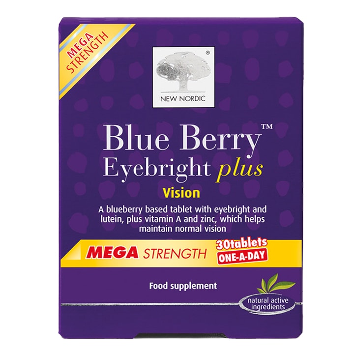 New Nordic BlueBerry Eyebright Plus One-a-Day 30 Tablets-1