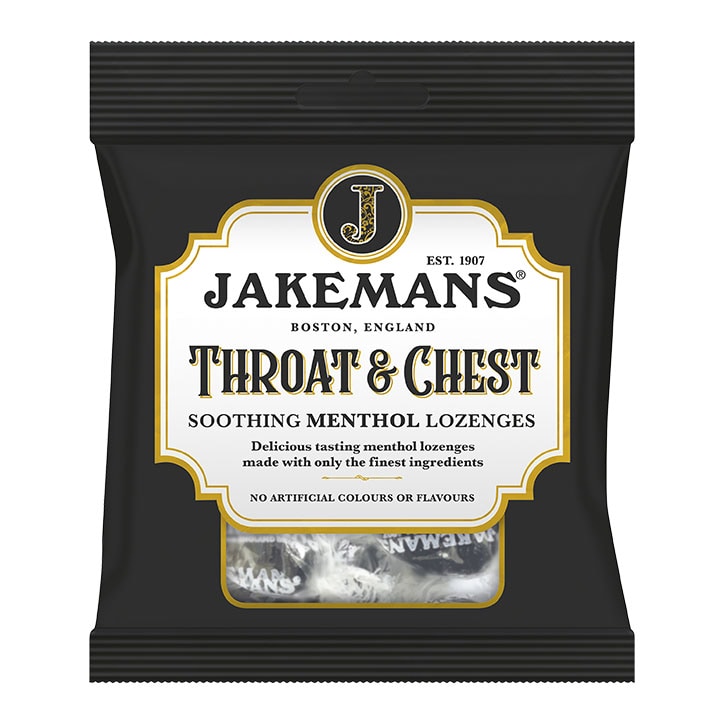 Jakemans Original Throat & Chest Soothing Menthol Sweets 73g Bag-1