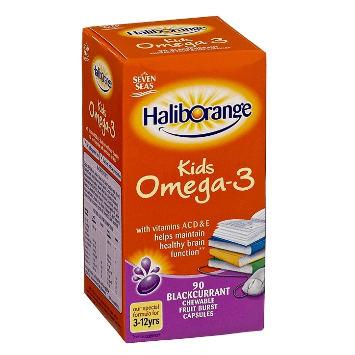 Haliborange Omega-3 Blackcurrant Flavour Chews Capsules-1