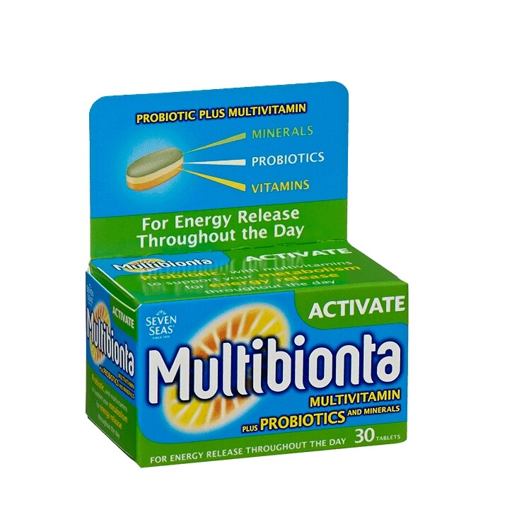 Seven Seas Multibionta Activate Complete Multivitamin plus Probiotics Tablets-1