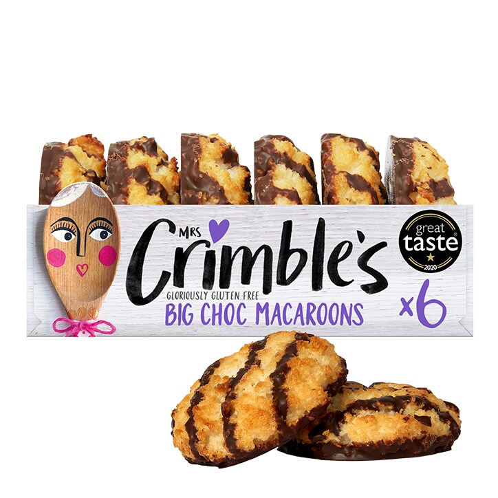 Mrs Crimble's 6 Big Choc Macaroons 195g-1