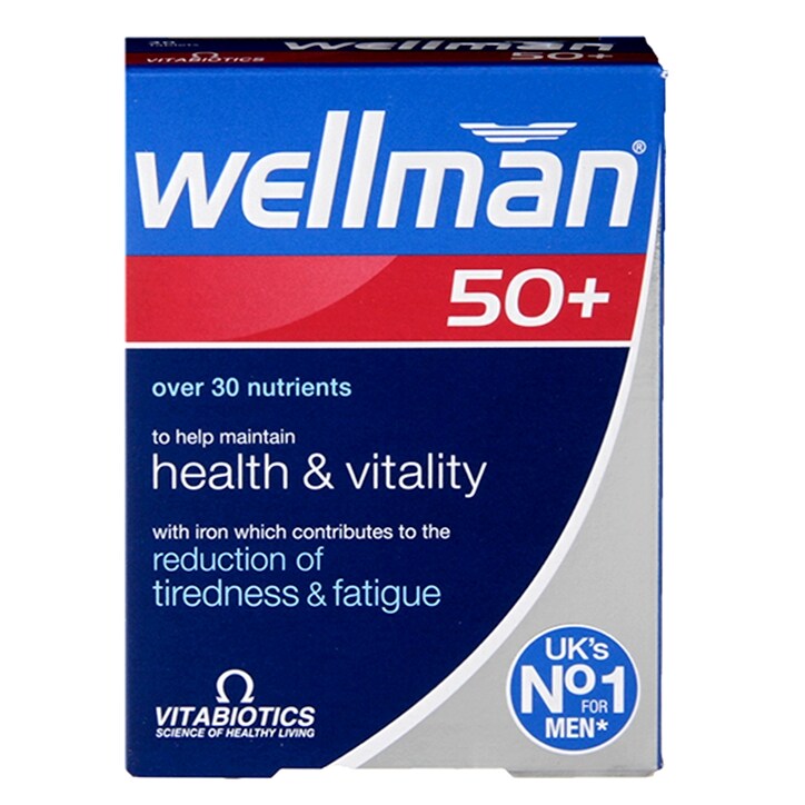 Vitabiotics Wellman 50+ 30 Tablets-1