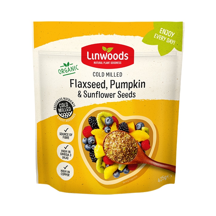 Linwoods Milled Organic Flaxseed, Sunflower & Pumpkin Seeds 425g-1