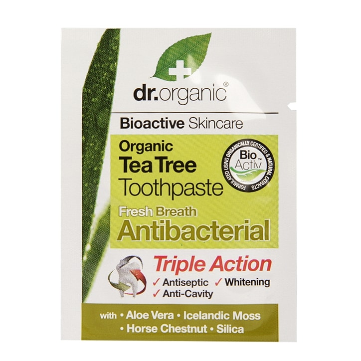 Dr Organic Tea Tree Toothpaste Sample-1