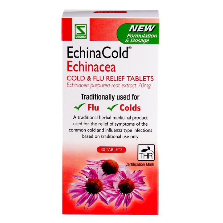 Schwabe Pharma EchinaCold Echinacea Cold & Flu Relief 30 Tablets-1