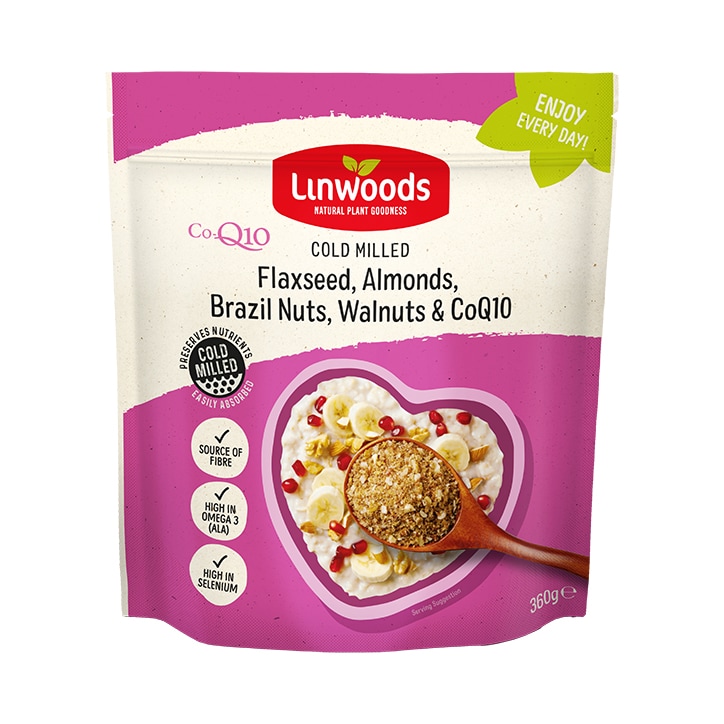 Linwoods Milled Flaxseed, Almonds, Brazil Nuts, Walnuts & Q10 360g-1