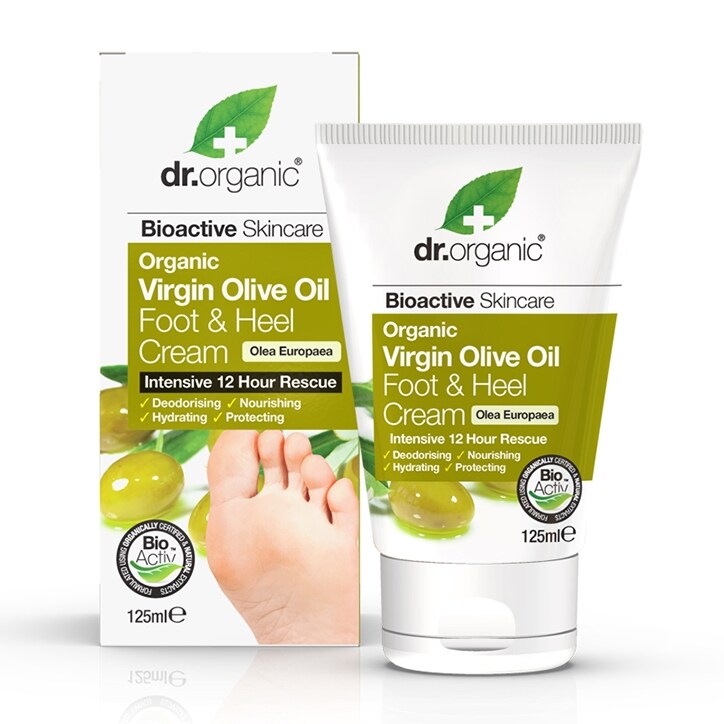 Dr Organic Virgin Olive Oil Foot & Heel Cream 125ml-1