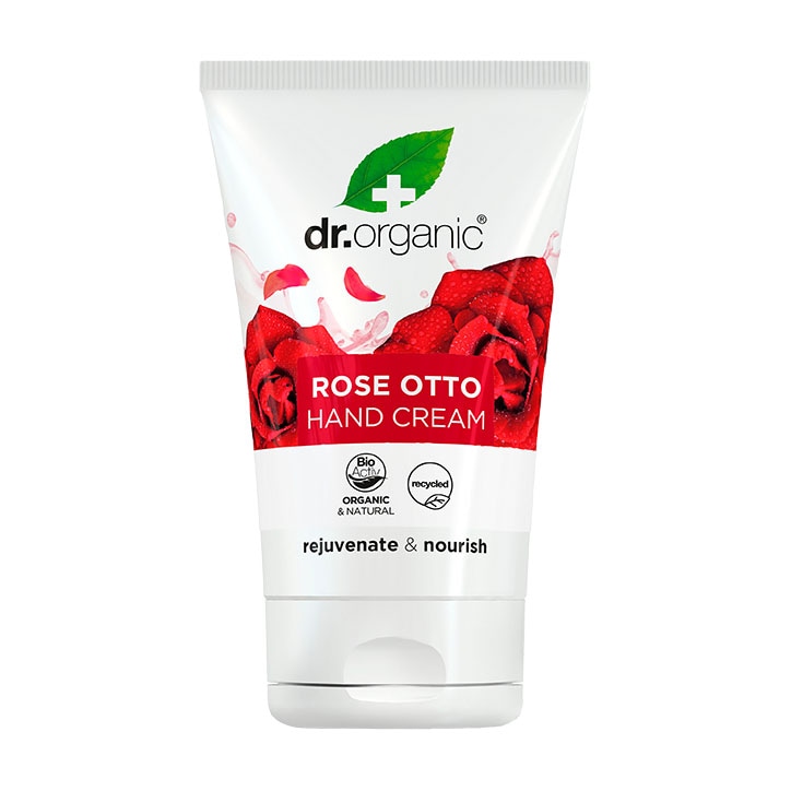 Dr Organic Rose Otto Hand & Nail Cream 125ml-1