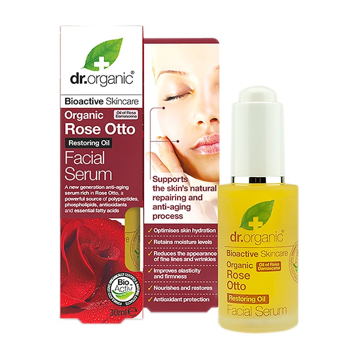 Dr Organic Rose Otto Facial Serum 30ml-1