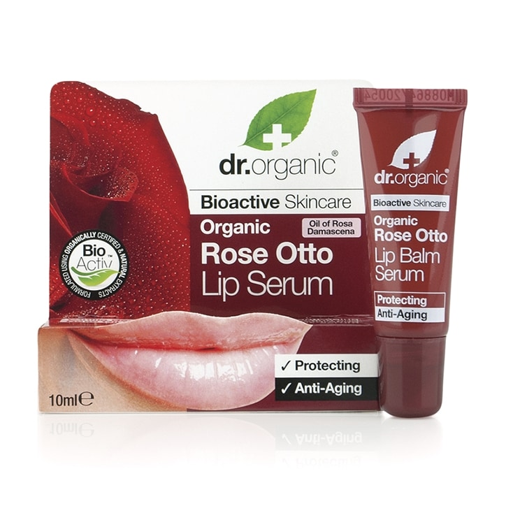 Dr Organic Rose Otto Lip Serum 10ml-1