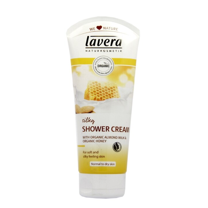 Lavera Silky Shower Cream Almond Milk and Honey 200ml-1