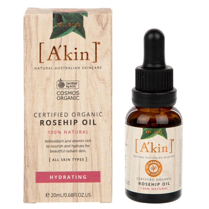 A’kin Pure Radiance Rosehip Oil Certified Organic 20ml-1