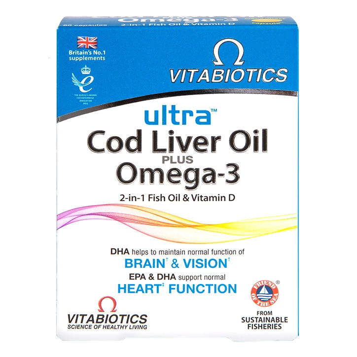 Vitabiotics Ultra Cod Liver Oil 60 Capsules-1