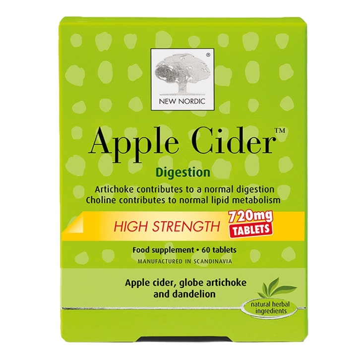 New Nordic High Strength Apple Cider 60 Tablets 720mg-1