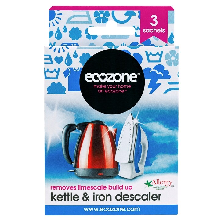 Ecozone Kettle & Iron Descaler 3 Sachets-1