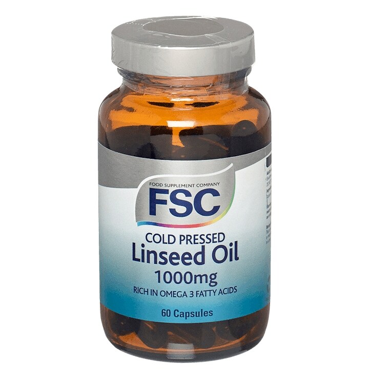 FSC Cold Pressed Linseed Oil 50 Capsules 1000mg-1