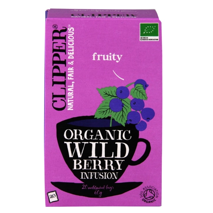 Clipper Organic Refreshing Infusion Wild Berry 20 Tea Bags-1