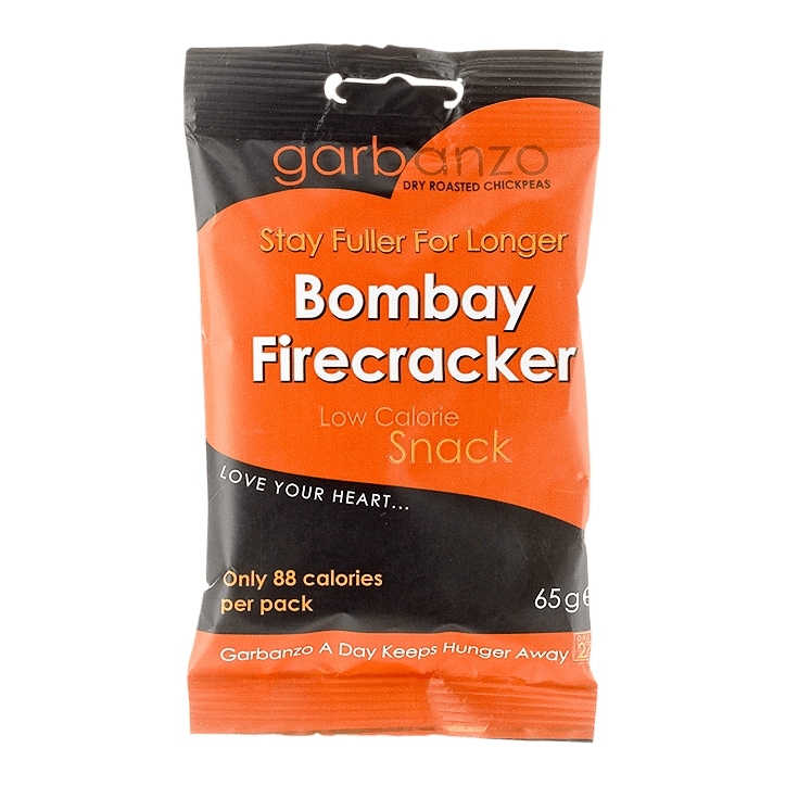 Garbanzo Dry Roasted Chickpeas Bombay Fire Cracker 65g-1