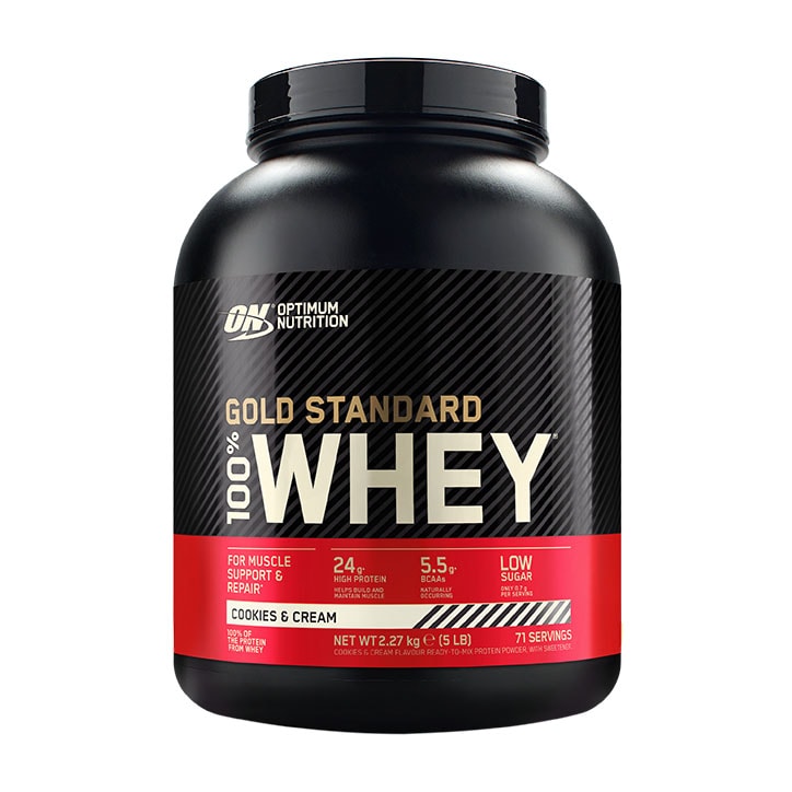 Optimum Nutrition Gold Standard 100% Whey Protein Cookies & Cream 2.27kg-1