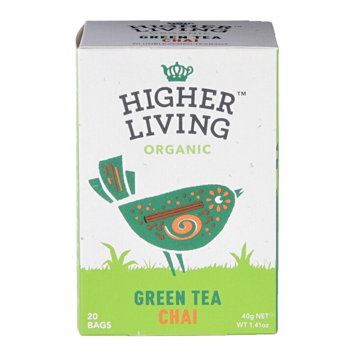 Higher Living Organic Green Tea Chai 20 Tea Bags-1