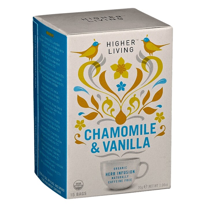 Higher Living Chamomile & Vanilla Organic Tea-1