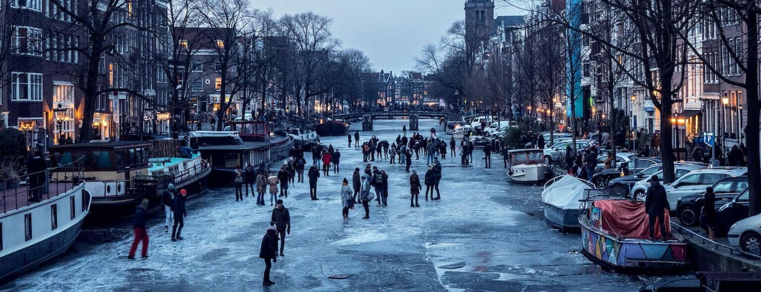 Schaatsen goed voorbereid het natuurijs op Holland & Barrett