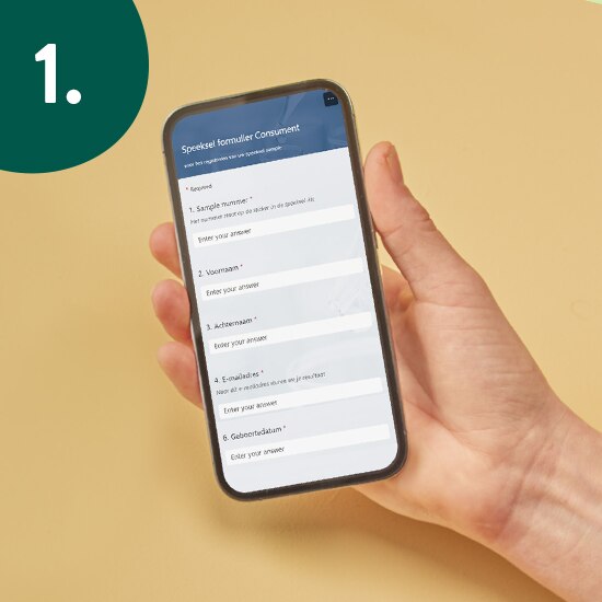 Registreer je test