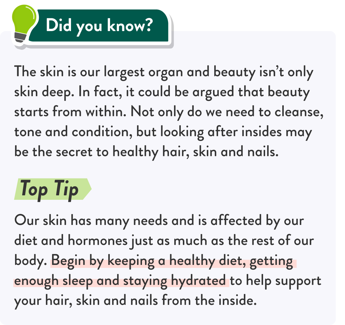 Beauty From Within tips