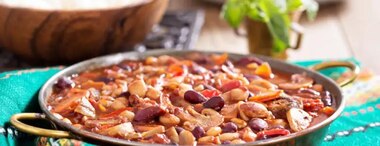 Low cholesterol diet recipes: Vegan 3 Bean Chilli