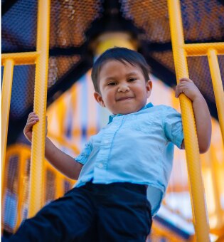 boy on play park